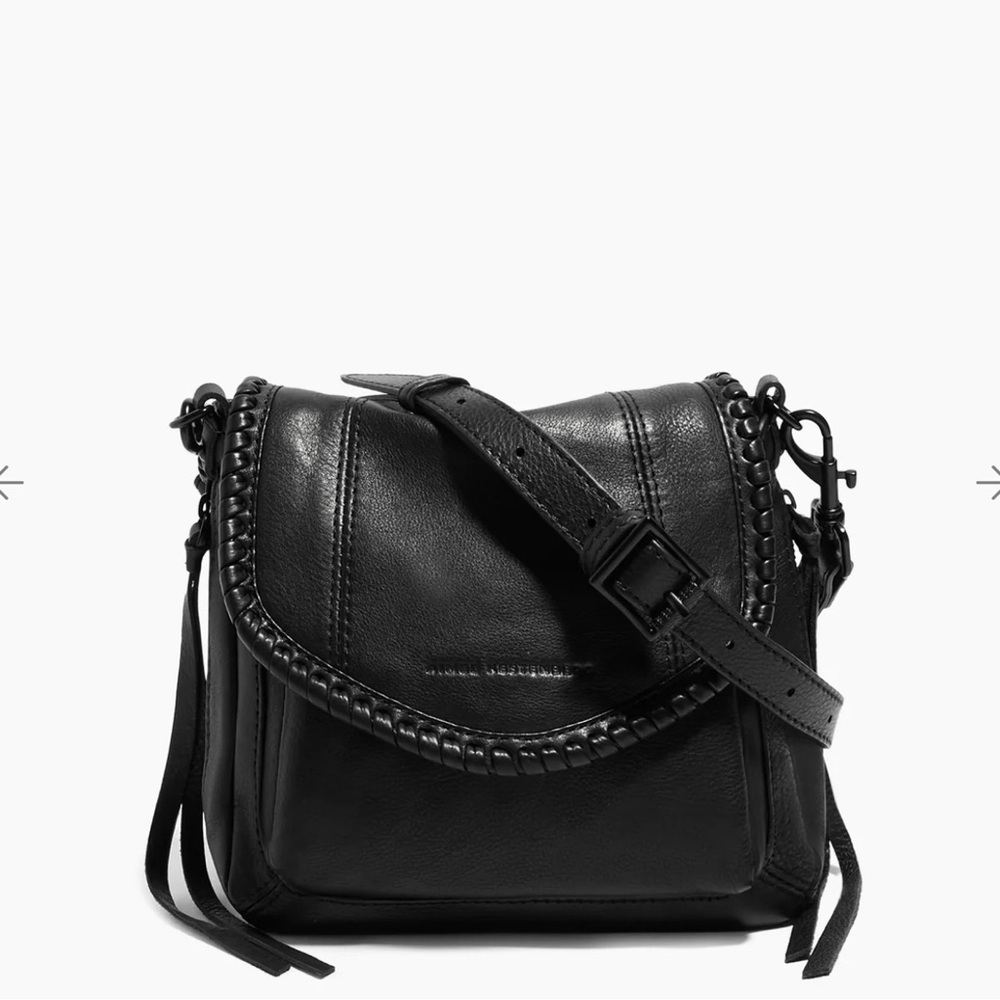Aimee Kestenberg Black Crossbody Bag with Braided Detail